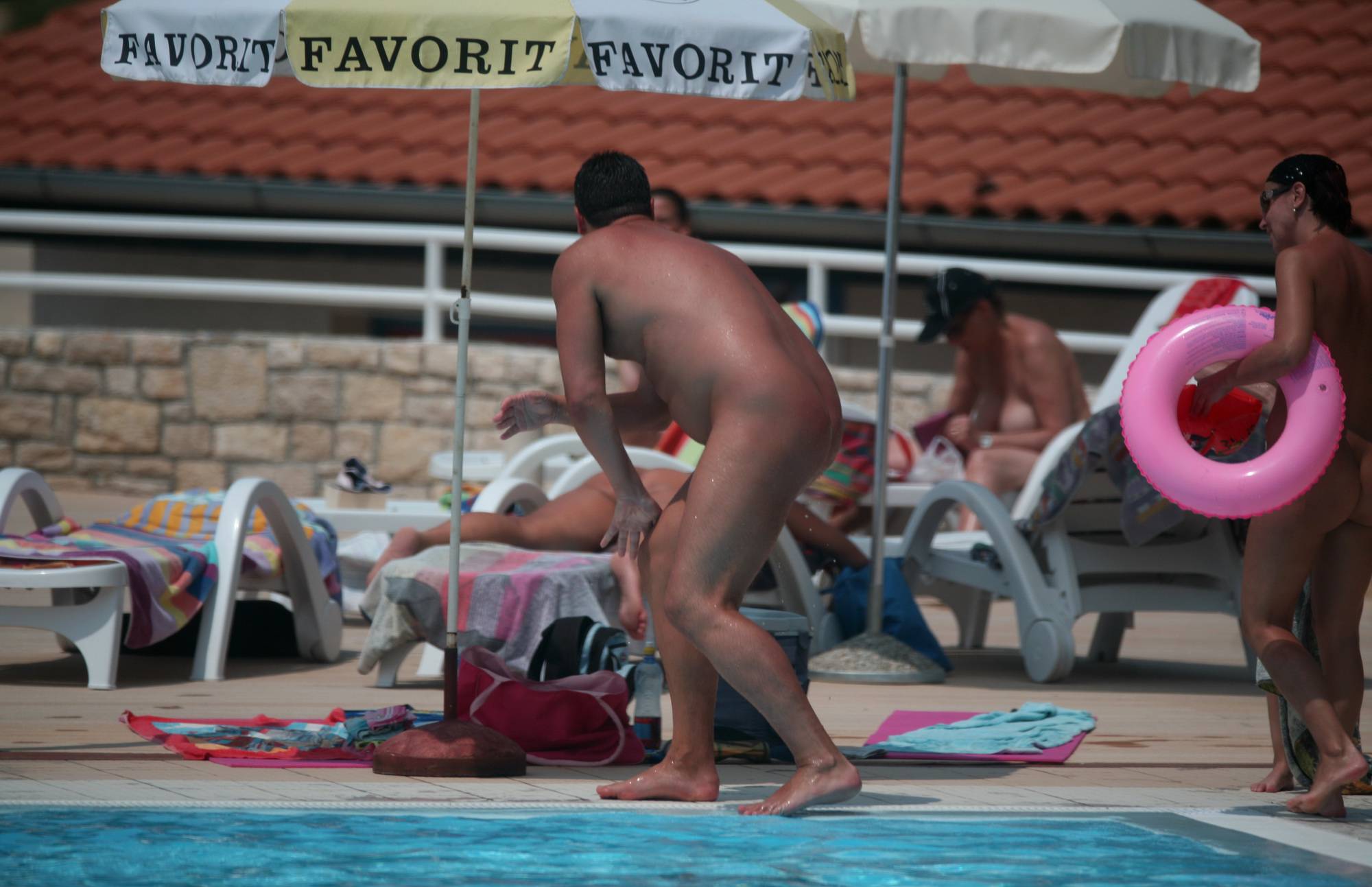 Naturist Poolside Families - 3