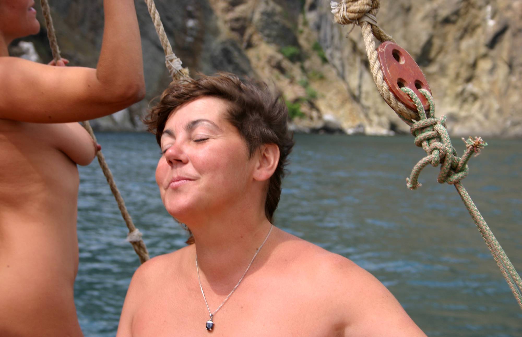 Pure Nudism Gallery Boating Sail and Relaxation - 1