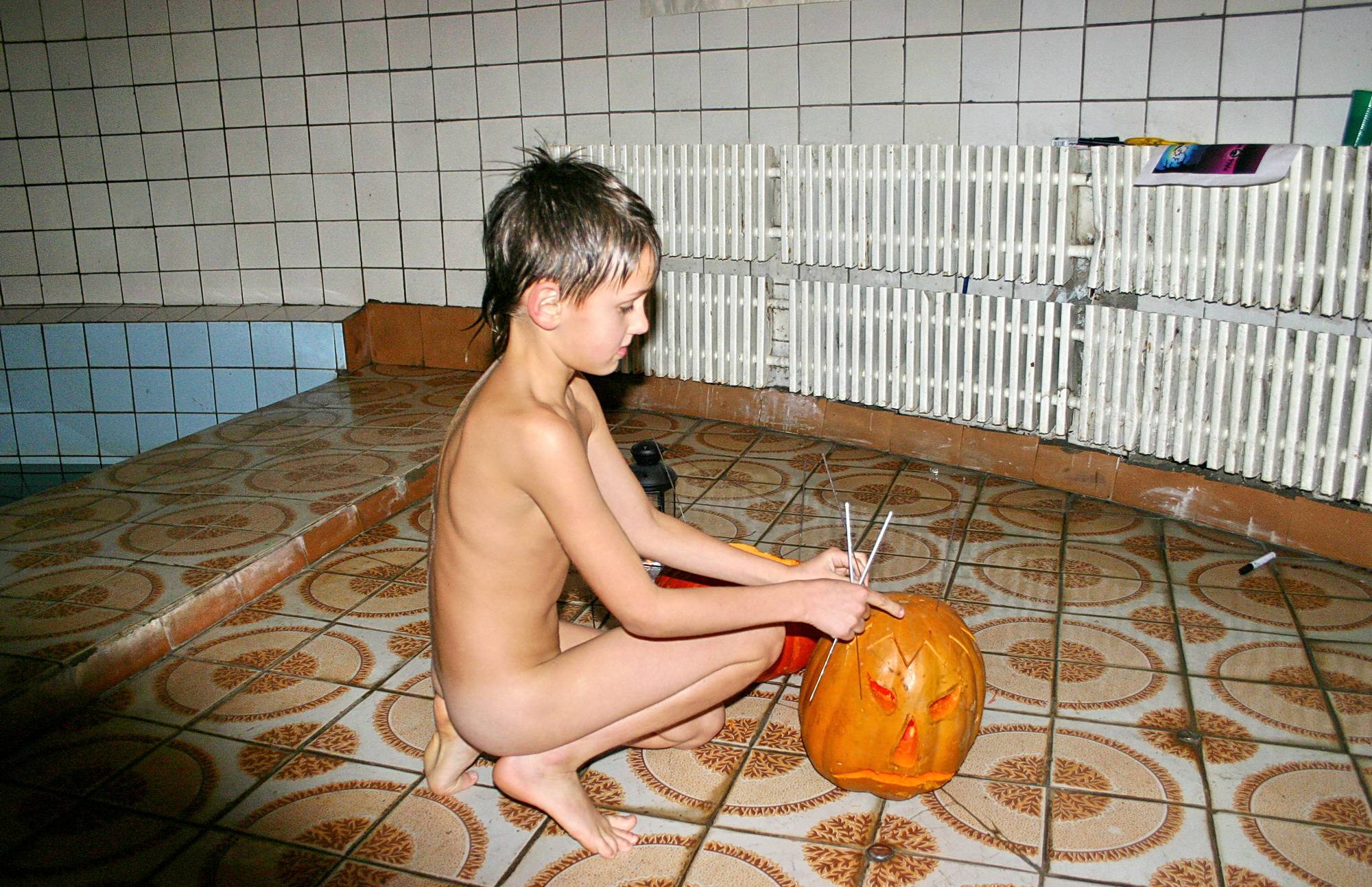 Pure Nudism Halloween Boys Pumpkin - 3