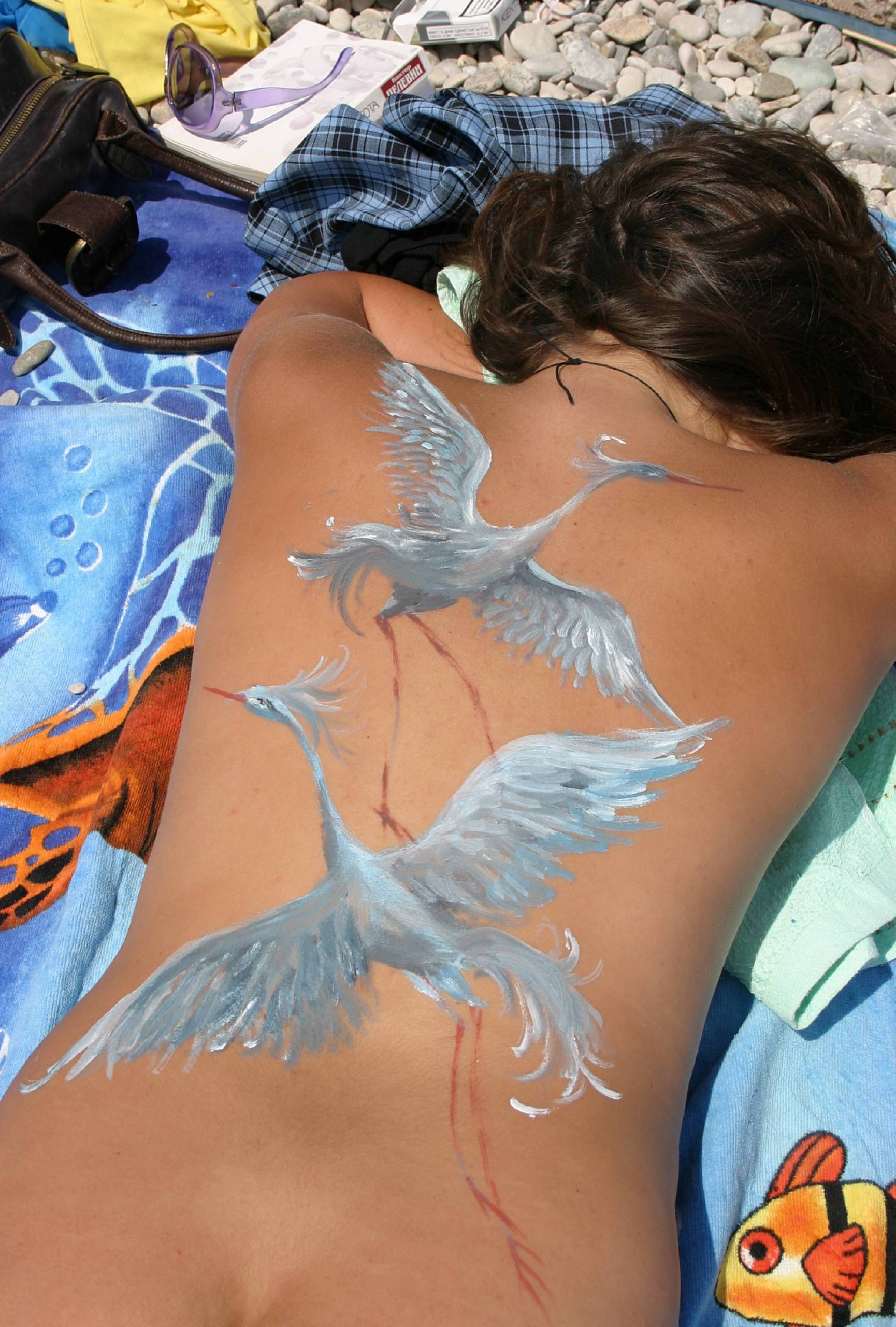 Pure Nudism Photos Sunny Side Body Painting - 2