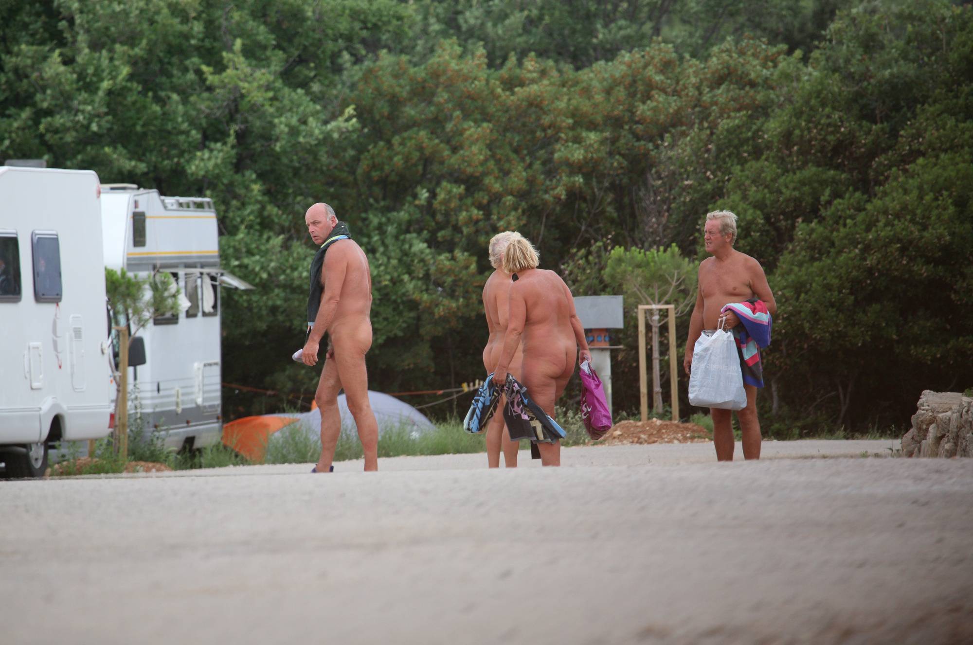 Pure Nudism Photos Bondi Beach Path Outskirt - 1