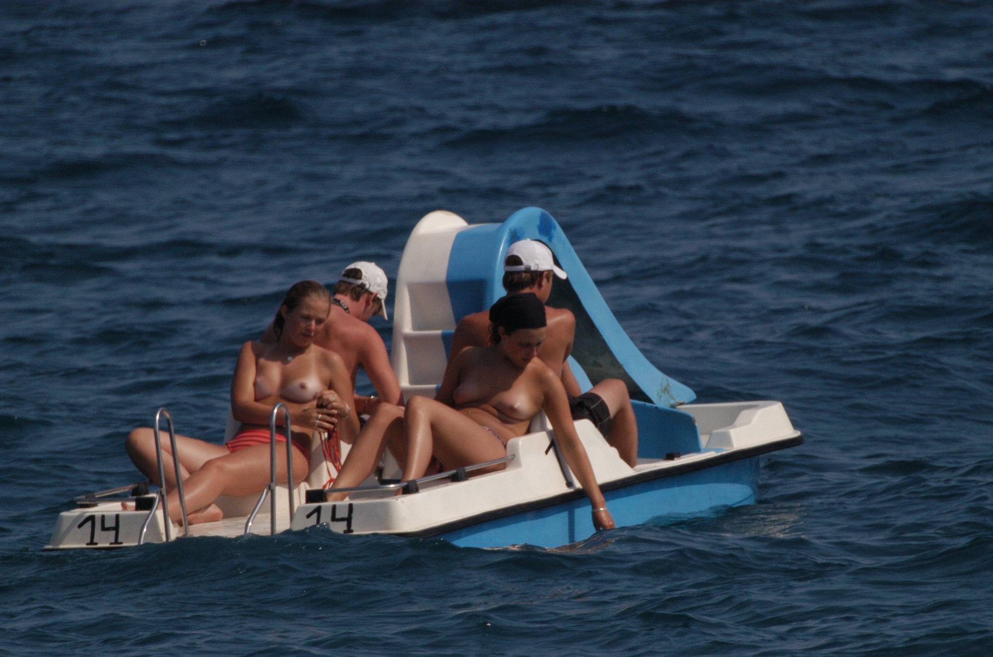 Nudist Beach Water Rafts - 1