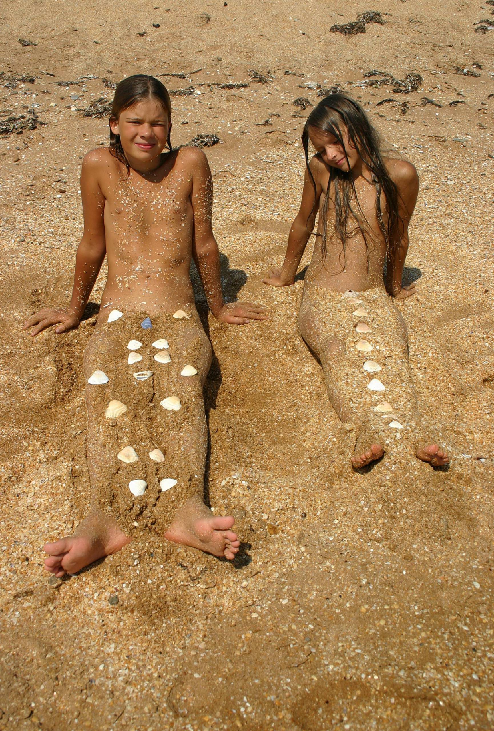 Nudist Pictures Beachside Sandy Mermaid - 2