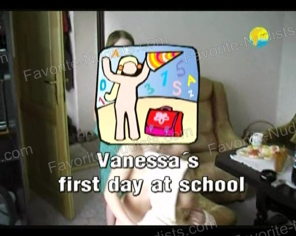 Vanessa's first day at school snapshot