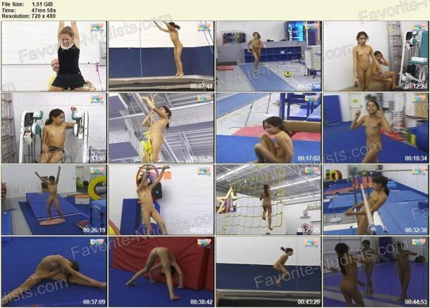 Kasey and October Nude Gymnasts [LollySports.com] film stills 1
