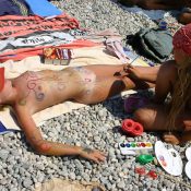 Nude Body Painting Prep