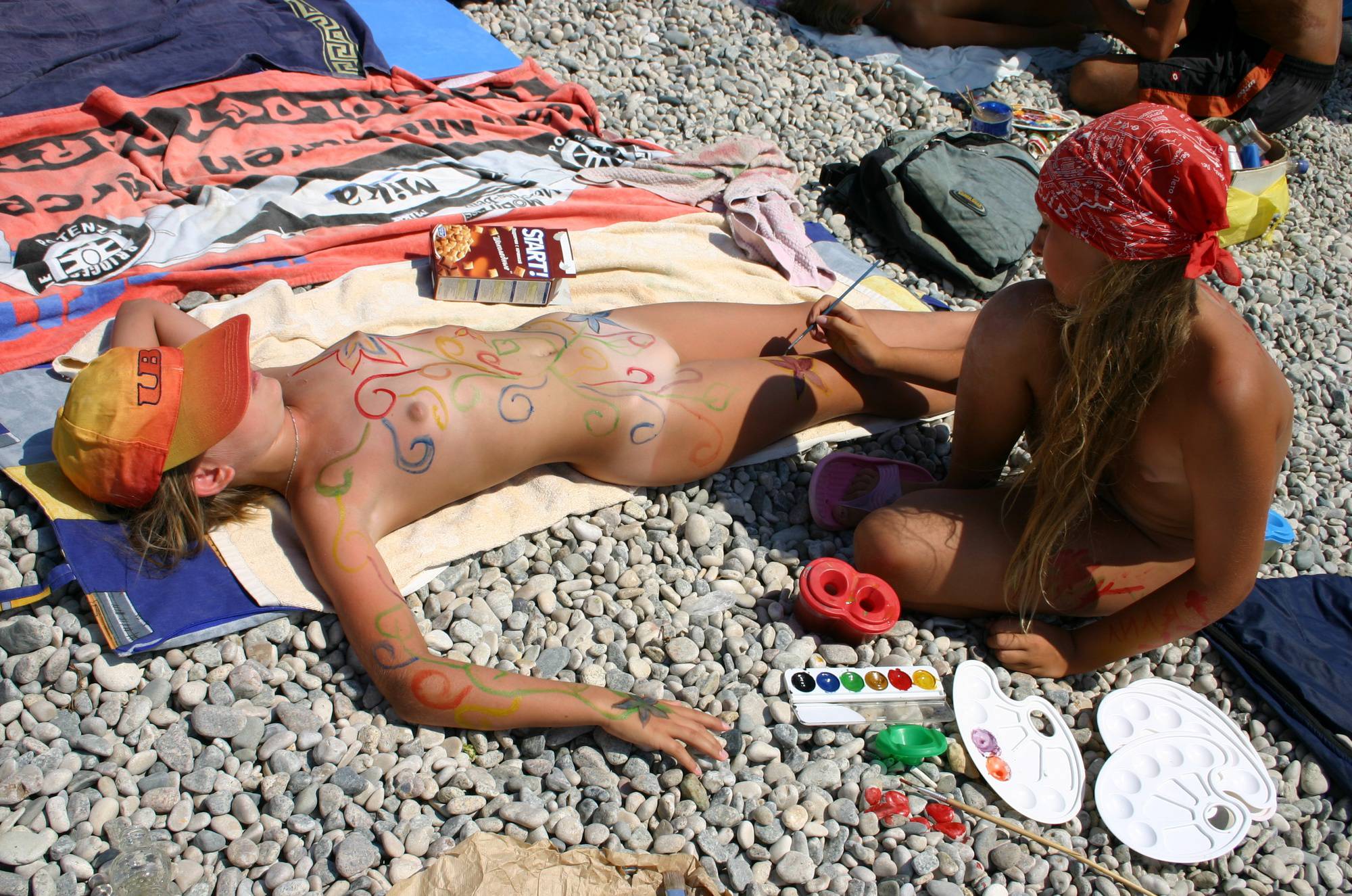 Nude Body Painting Prep - 1