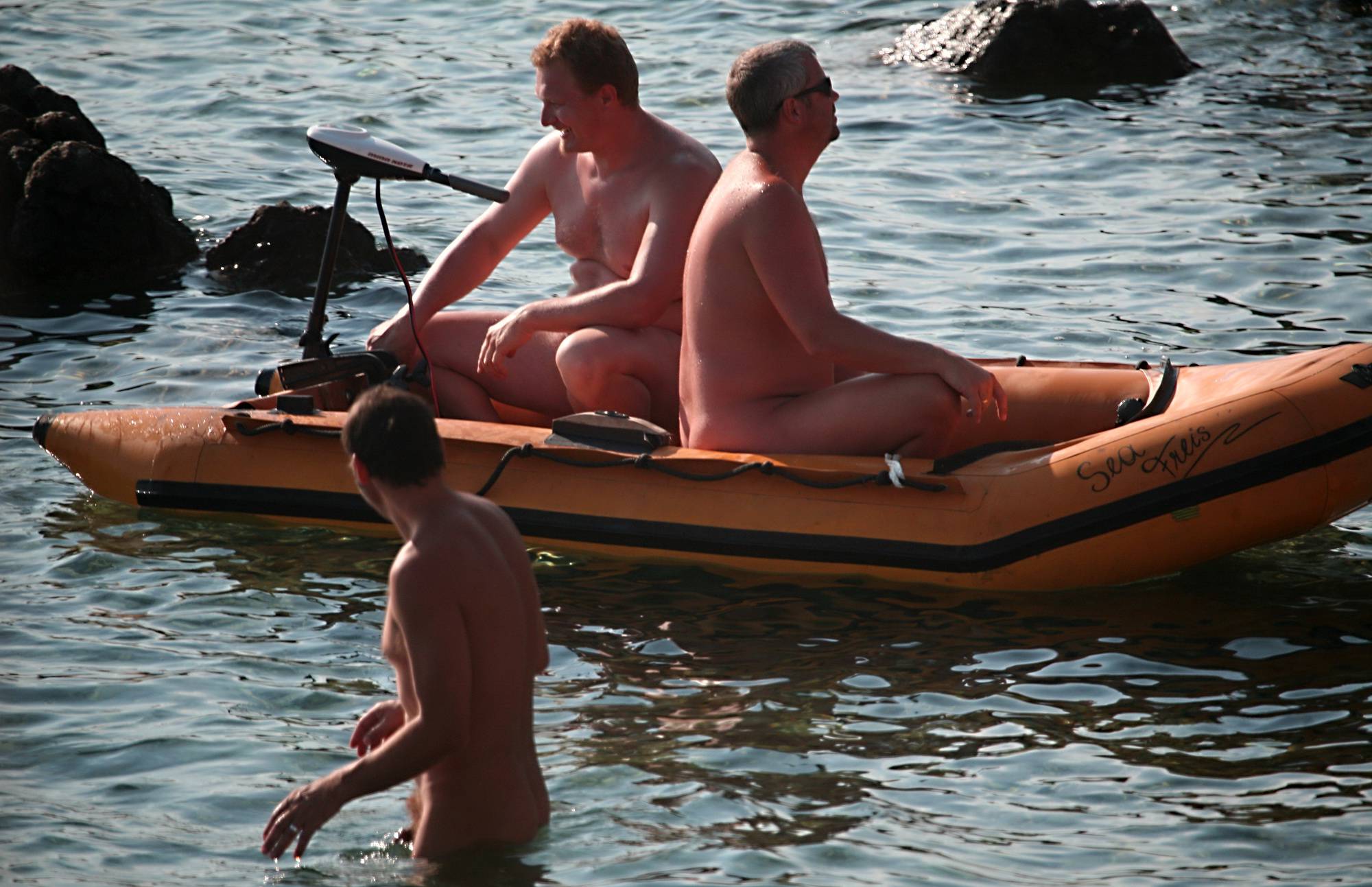 Full Family Nudist Boating - 2